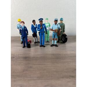 Creative Minds Vinyl Pretend Professionals Set of 7 Community Figures EUC